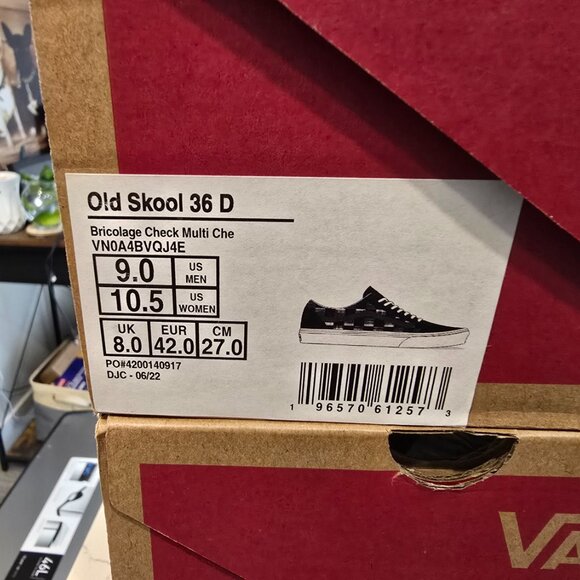Vans Men Old Skool 36 DX Briocolage Checkerboard VN0A4BVQJ4E RARE MENS SKATE 9 - Picture 10 of 13